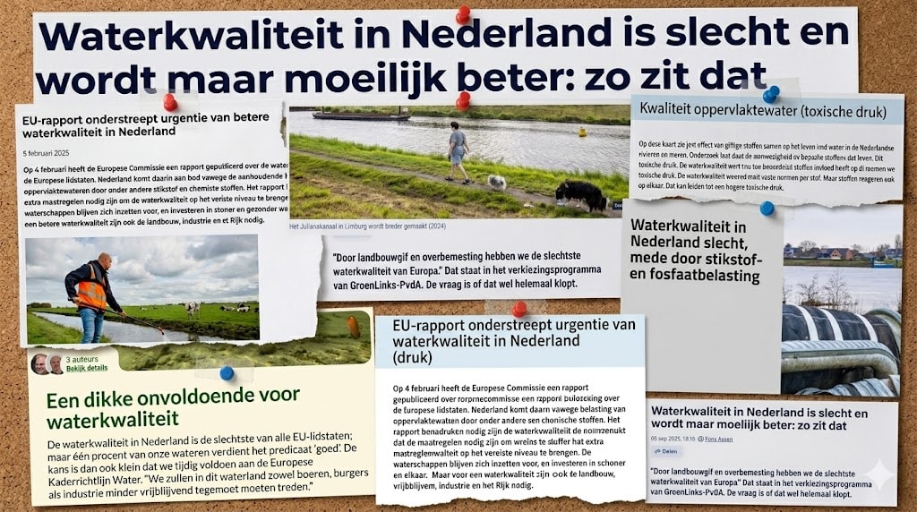 Waterkwaliteit in Nederland verbeteren, milieuvriendelijk en duurzaam waterbeheer.